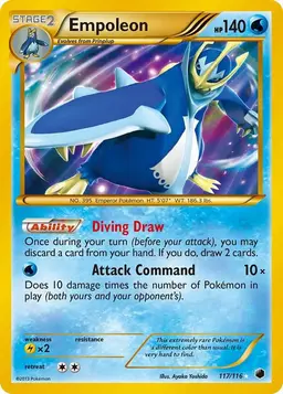 Empoleon #117 - Pokemon Plasma Freeze