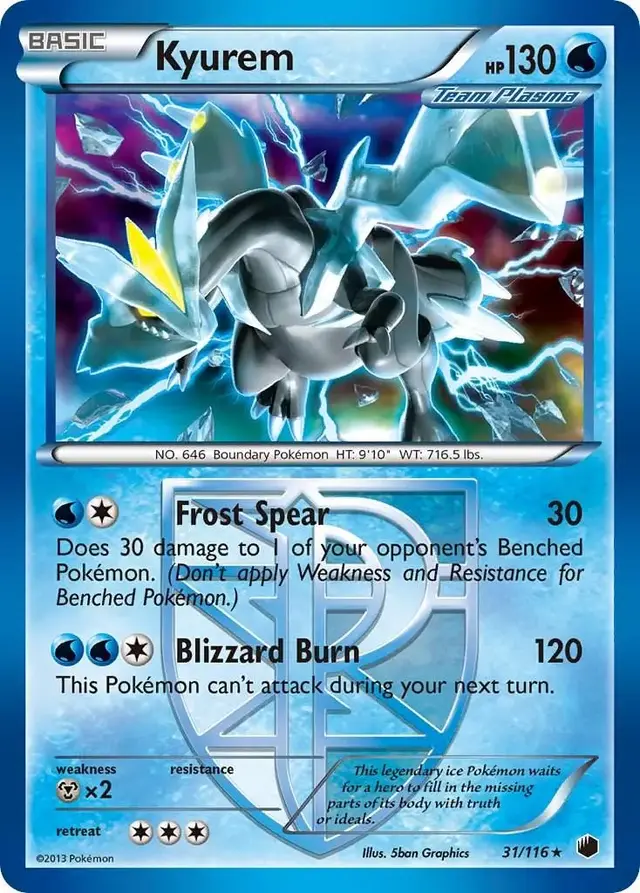 Kyurem - Pokemon Plasma Freeze #31