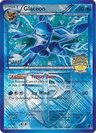 Glaceon [City Holo Staff] - Pokemon Plasma Freeze #23