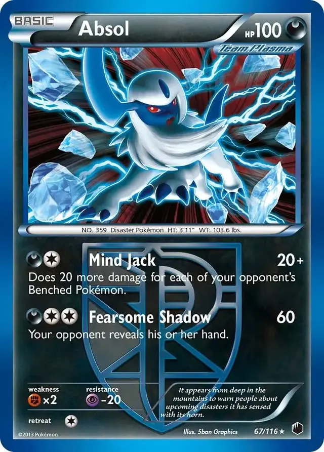 Absol - Pokemon Plasma Freeze #67