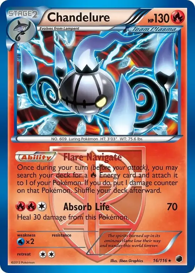 Chandelure - Pokemon Plasma Freeze #16