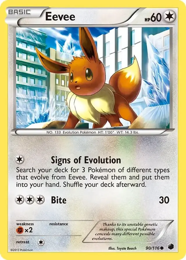 Eevee - Pokemon Plasma Freeze #90