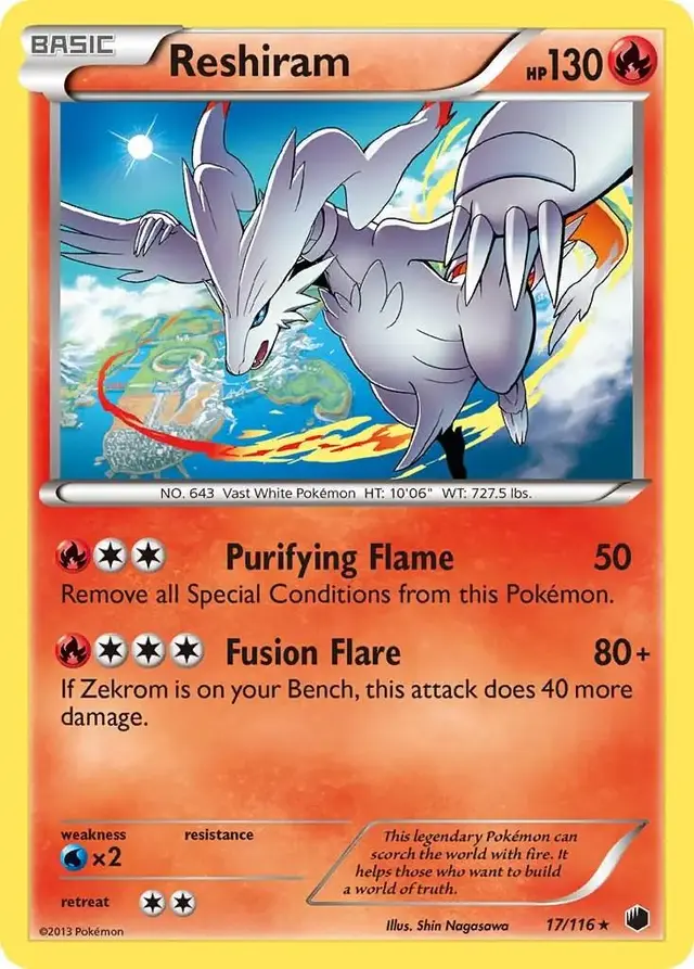 Reshiram - Pokemon Plasma Freeze #17