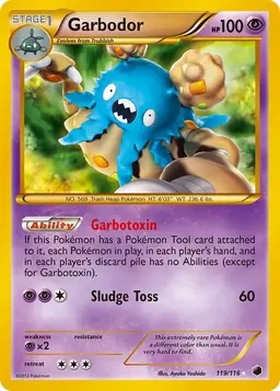 Garbodor 119 - Pokemon Plasma Freeze
