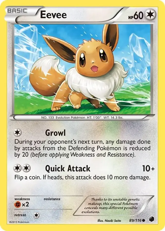 Eevee - Pokemon Plasma Freeze #89