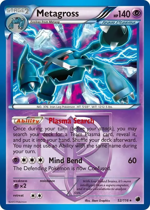 Metagross - Pokemon Plasma Freeze #52
