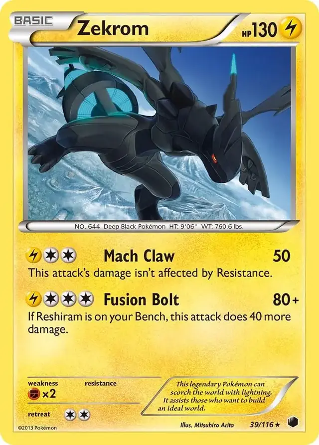 Zekrom - Pokemon Plasma Freeze #39