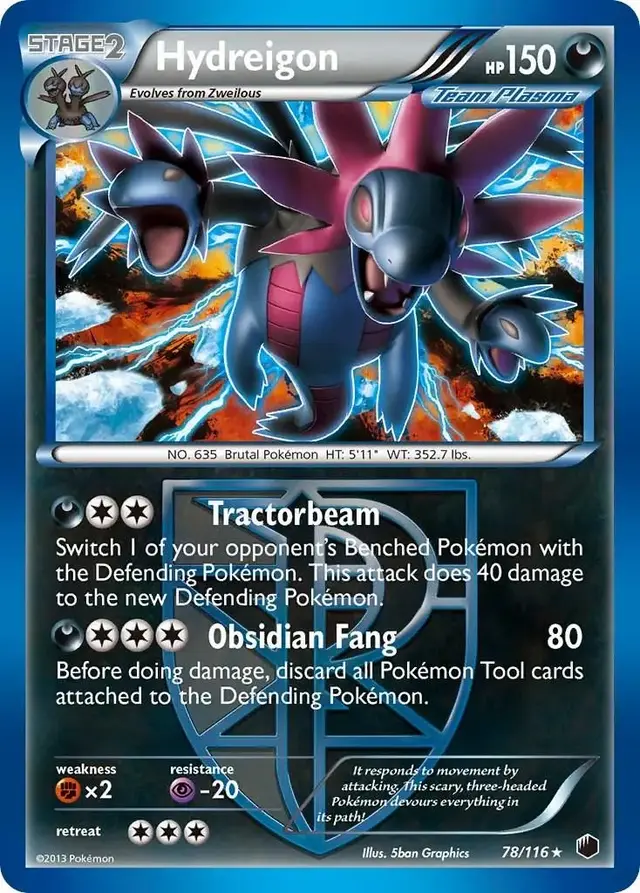 Hydreigon - Pokemon Plasma Freeze #78