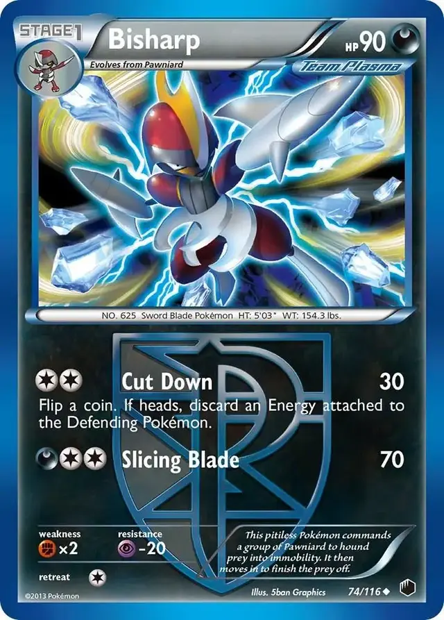 Bisharp - Pokemon Plasma Freeze #74