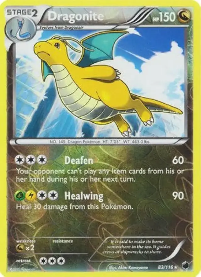 Dragonite [Reverse Holo] - Pokemon Plasma Freeze #83