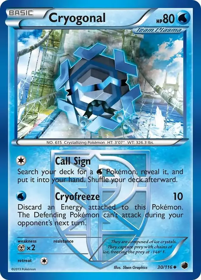 Cryogonal - Pokemon Plasma Freeze #30
