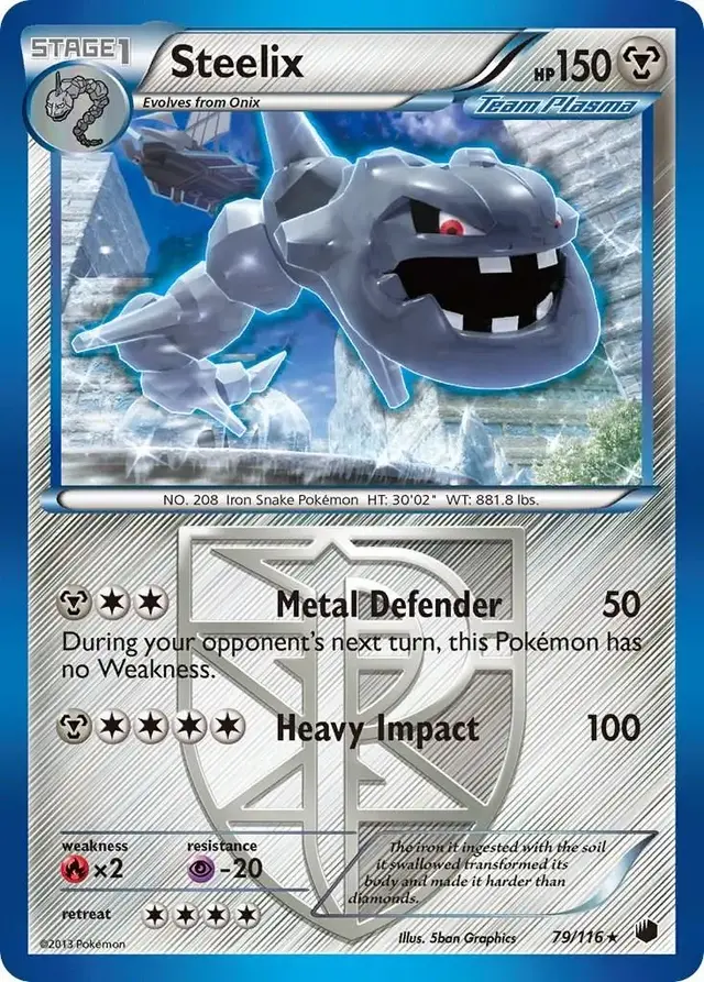Steelix - Pokemon Plasma Freeze #79