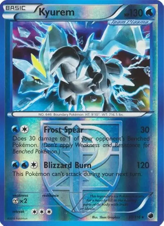 Kyurem [Reverse Holo] - Pokemon Plasma Freeze #31