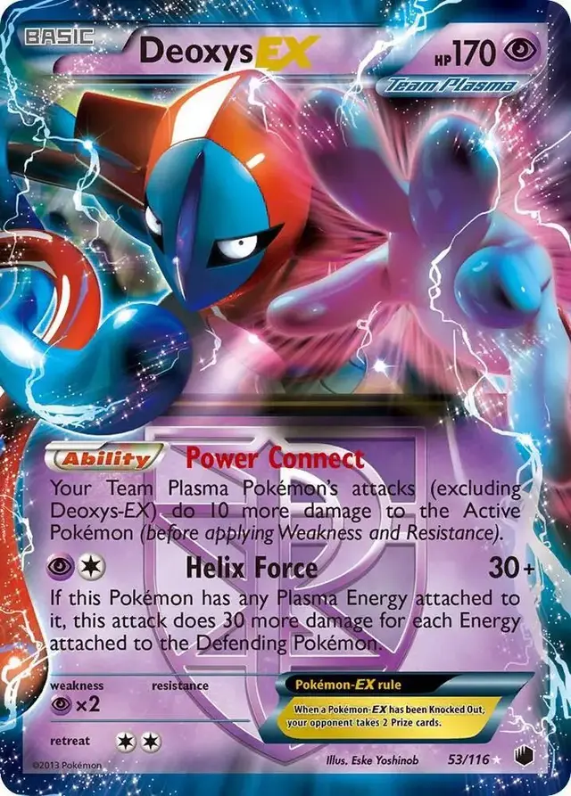 Deoxys EX [Jumbo] - Pokemon Plasma Freeze #53