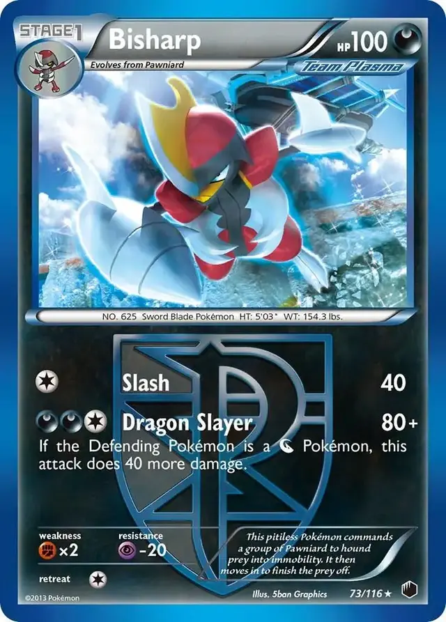 Bisharp - Pokemon Plasma Freeze #73