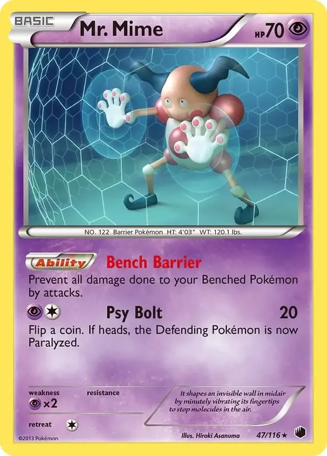 Mr. Mime - Pokemon Plasma Freeze #47