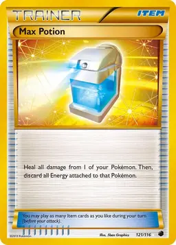 Max Potion 121 - Pokemon Plasma Freeze