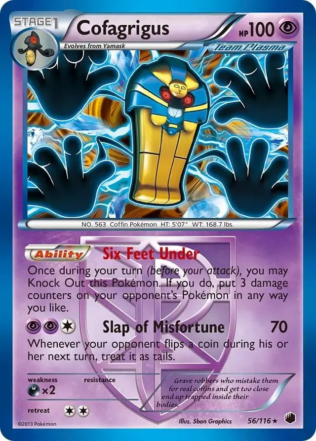 Cofagrigus - Pokemon Plasma Freeze #56