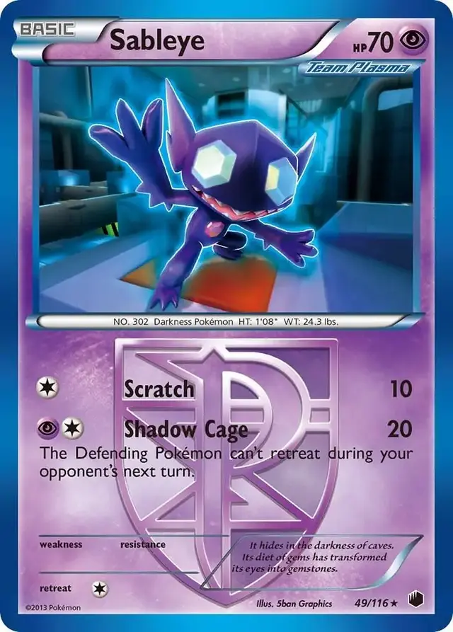 Sableye - Pokemon Plasma Freeze #49