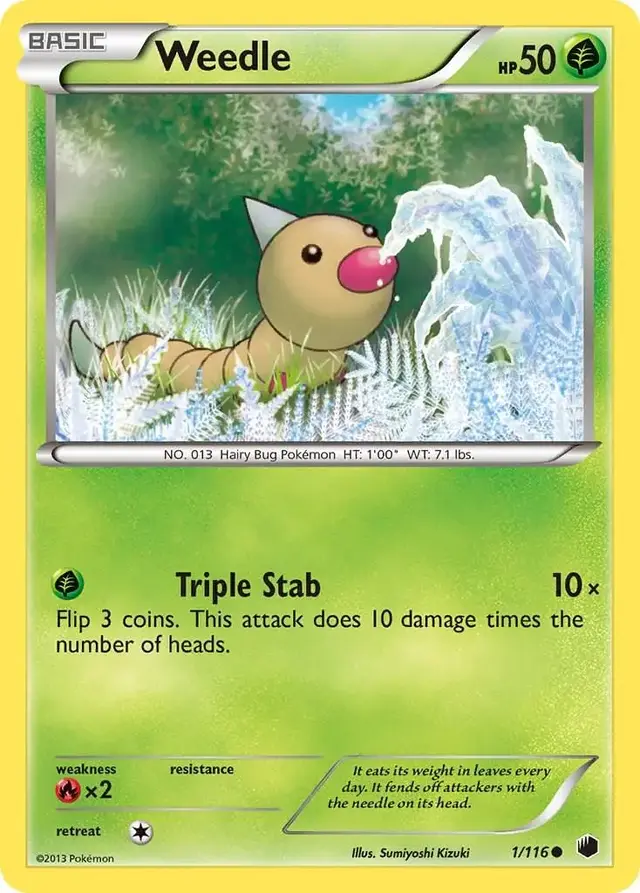 Weedle - Pokemon Plasma Freeze #1