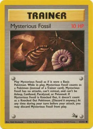 Mysterious Fossil - Pokemon Fossil #62