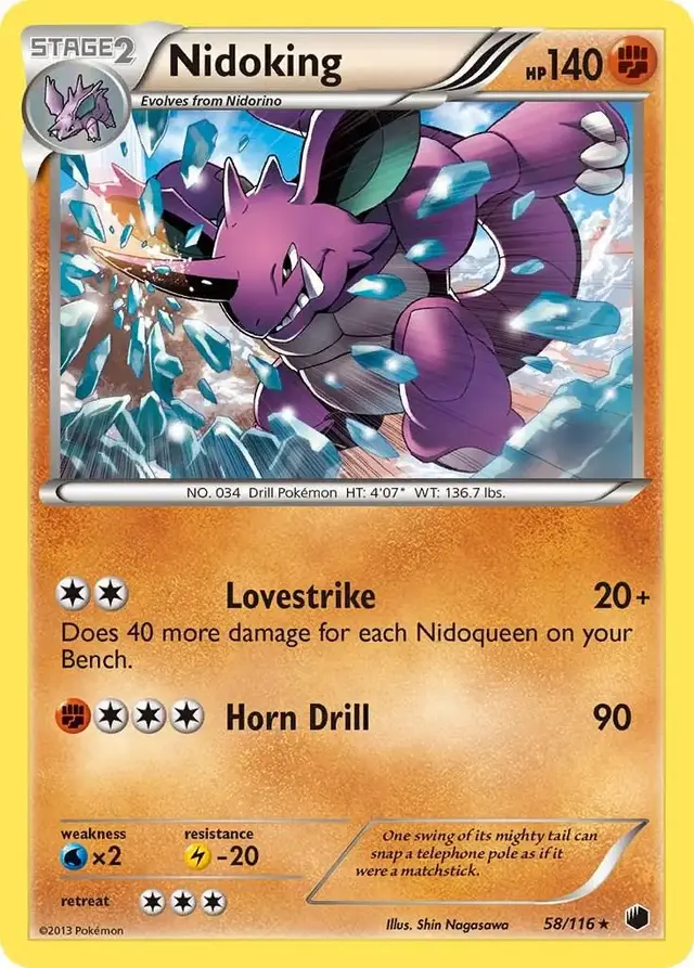 Nidoking - Pokemon Plasma Freeze #58