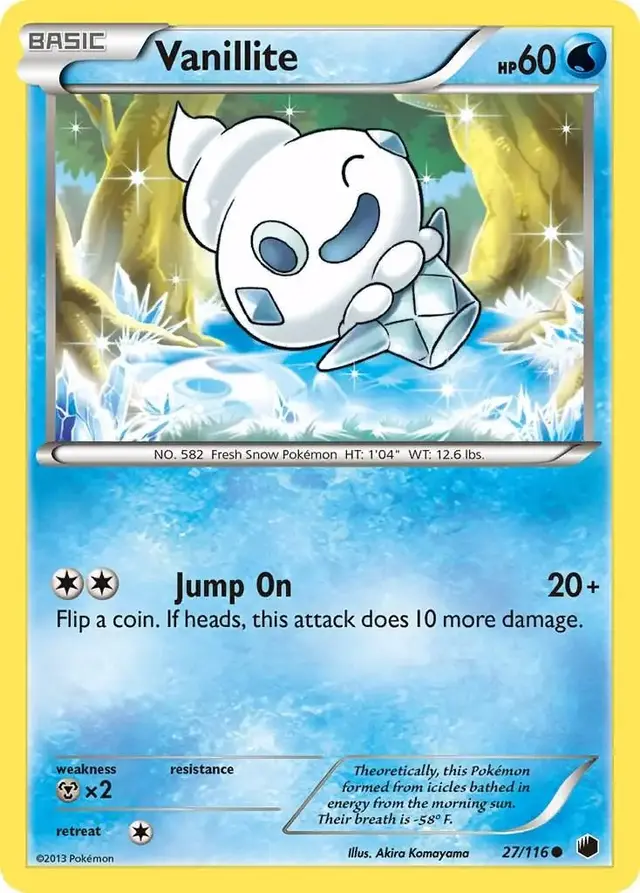 Vanillite - Pokemon Plasma Freeze #27