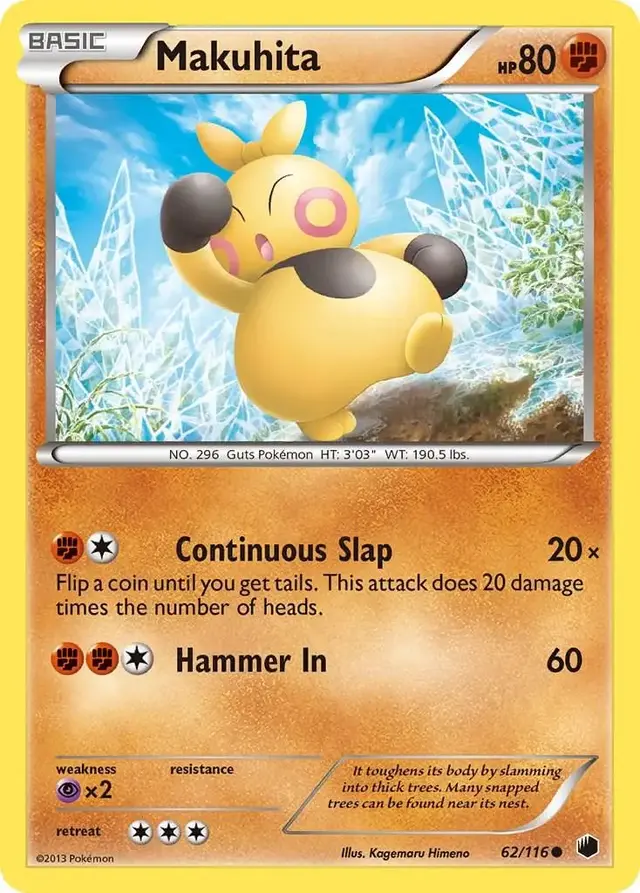 Makuhita - Pokemon Plasma Freeze #62