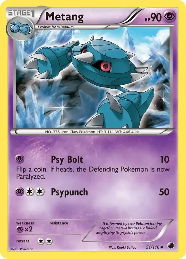 Metang - Pokemon Plasma Freeze #51