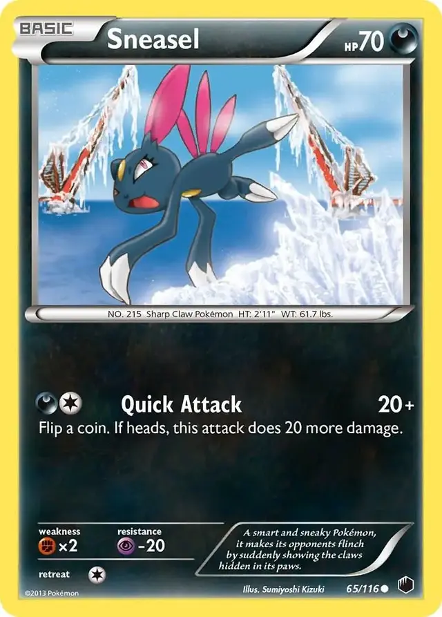 Sneasel - Pokemon Plasma Freeze #65