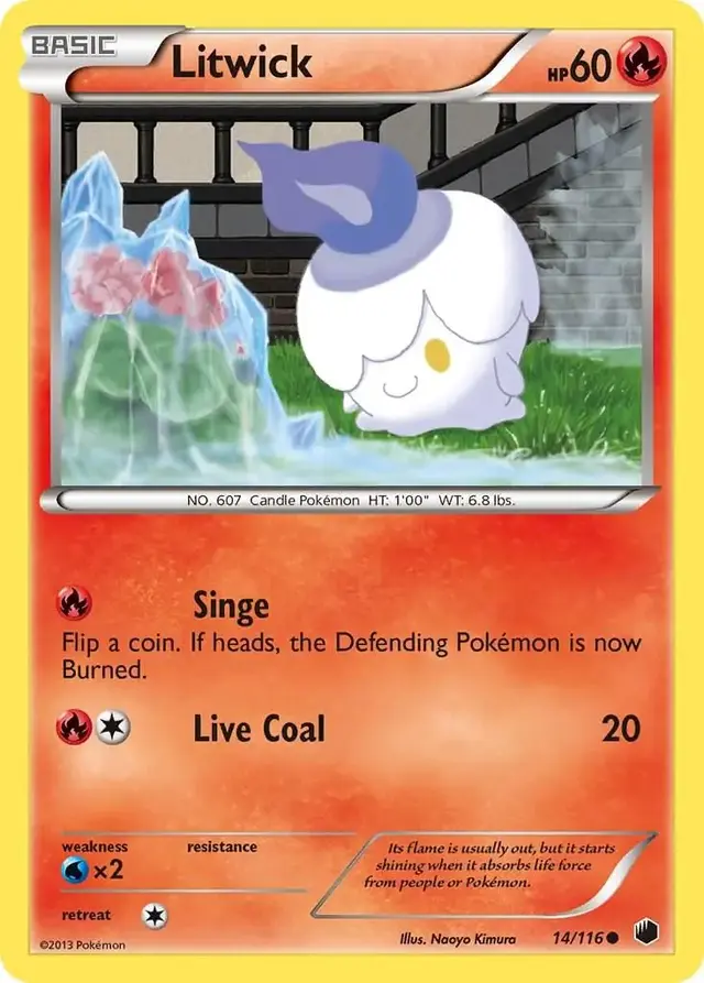 Litwick - Pokemon Plasma Freeze #14