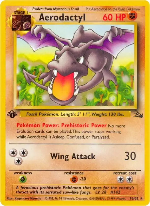 Aerodactyl [1st Edition] - Pokemon Fossil #16