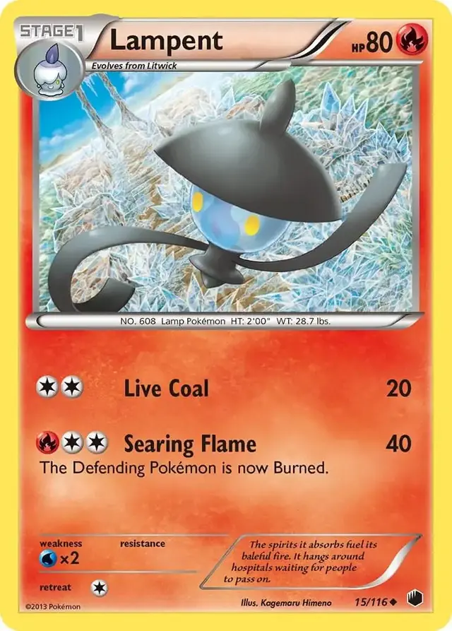 Lampent - Pokemon Plasma Freeze #15