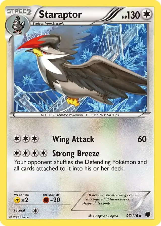 Staraptor - Pokemon Plasma Freeze #97