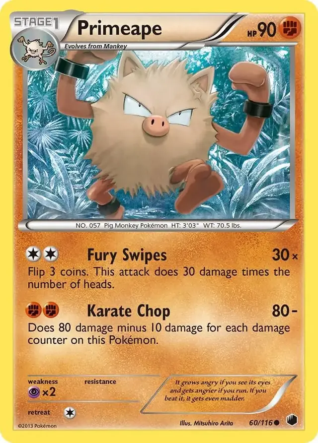 Primeape - Pokemon Plasma Freeze #60