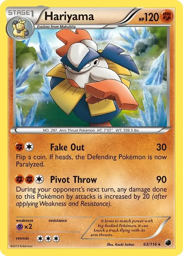 Hariyama - Pokemon Plasma Freeze #63