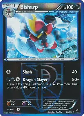 Bisharp [Reverse Holo] - Pokemon Plasma Freeze #73