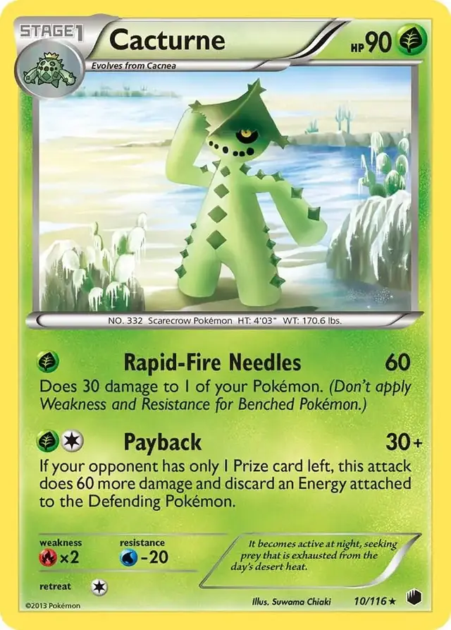 Cacturne - Pokemon Plasma Freeze #10