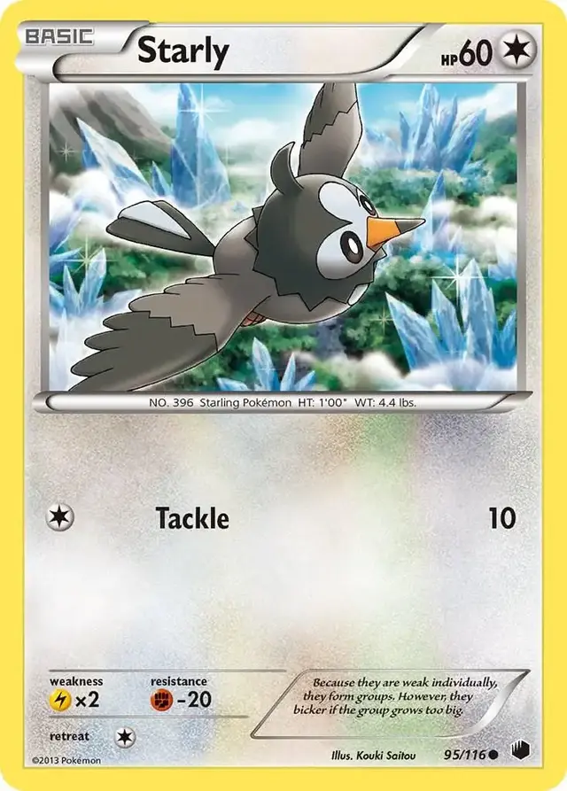 Starly - Pokemon Plasma Freeze #95