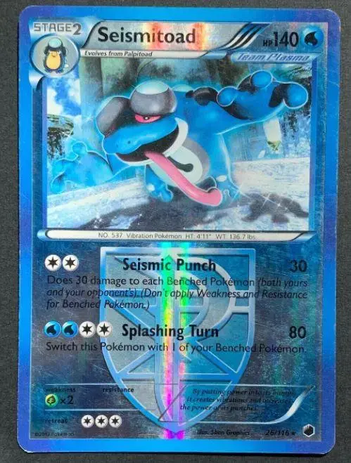 Seismitoad [Reverse Holo] - Pokemon Plasma Freeze #26