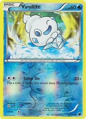 Vanillite [Reverse Holo] - Pokemon Plasma Freeze #27