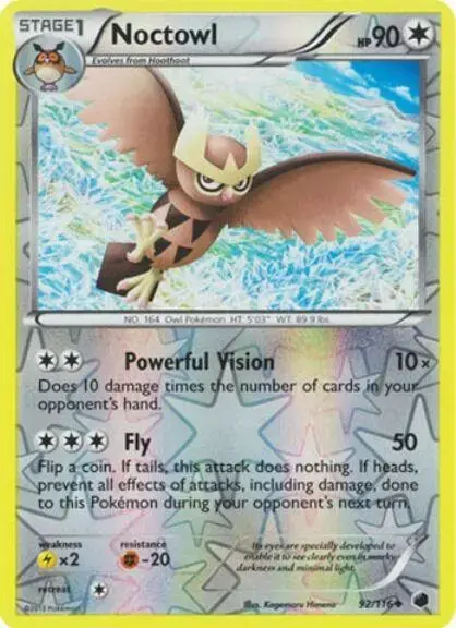 Noctowl [Reverse Holo] - Pokemon Plasma Freeze #92