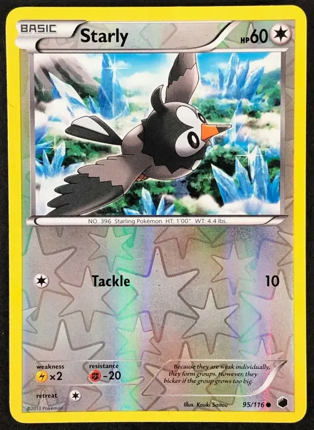 Starly [Reverse Holo] - Pokemon Plasma Freeze #95