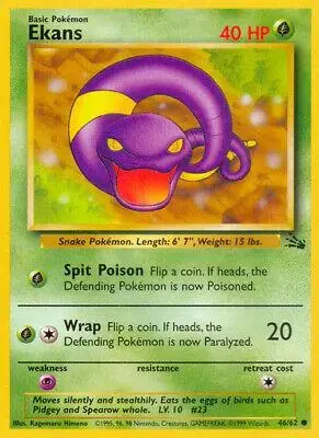 Ekans - Pokemon Fossil #46