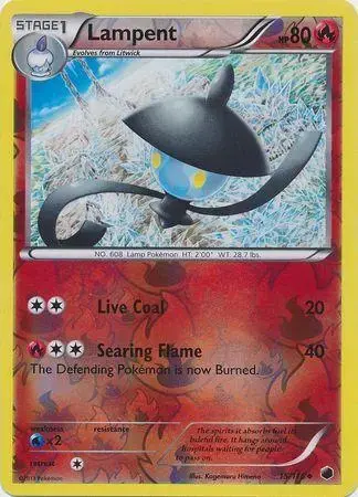 Lampent [Reverse Holo] - Pokemon Plasma Freeze #15