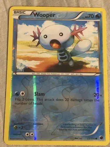 Wooper [Reverse Holo] - Pokemon Plasma Freeze #21