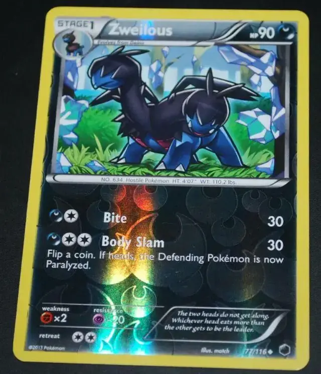 Zweilous [Reverse Holo] - Pokemon Plasma Freeze #77