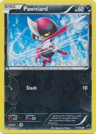 Pawniard [Reverse Holo] - Pokemon Plasma Freeze #71