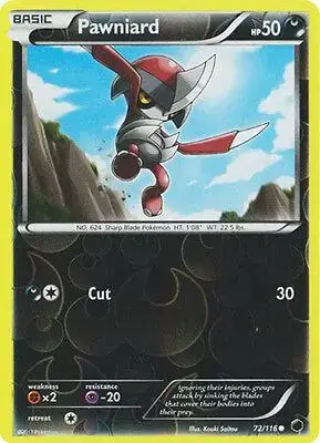Pawniard [Reverse Holo] - Pokemon Plasma Freeze #72