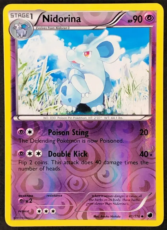 Nidorina [Reverse Holo] - Pokemon Plasma Freeze #41